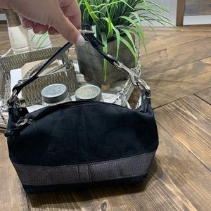 Small black Coach purse